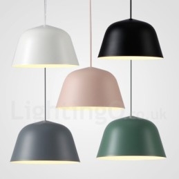 1-punktowa nowoczesna lampa wisząca ze stali z kloszem ze stopu aluminium