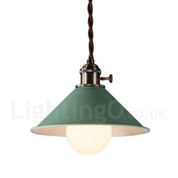 1-punktowa nowoczesna lampa wisząca ze stali ze stalowym kloszem