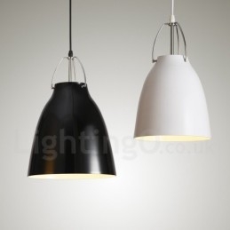1 Lekka, nowoczesna, współczesna lampa wisząca ze stopu aluminium z kloszem ze stopu aluminium