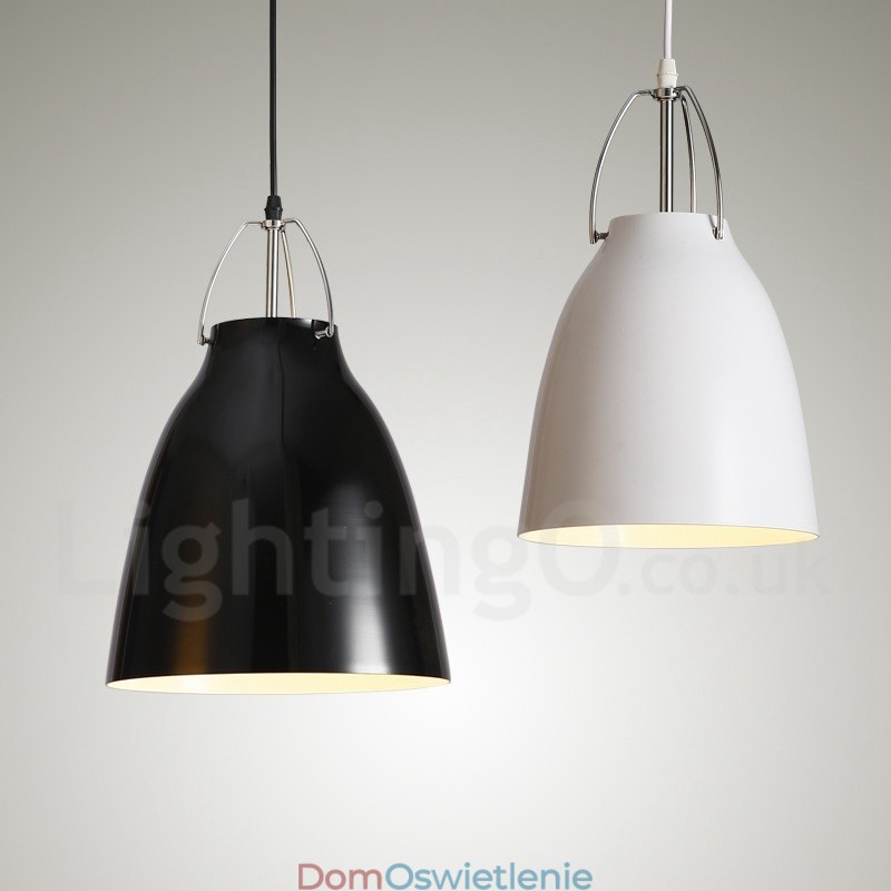 1 Lekka, nowoczesna, współczesna lampa wisząca ze stopu aluminium z kloszem ze stopu aluminium