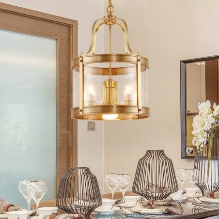 5-punktowa lampa wisząca retro rustykalna luksusowa mosiężna z kloszem szklanym 5-punktowa lampa wisząca retro rustykalna luksusowa mosiężna z kloszem szklanym