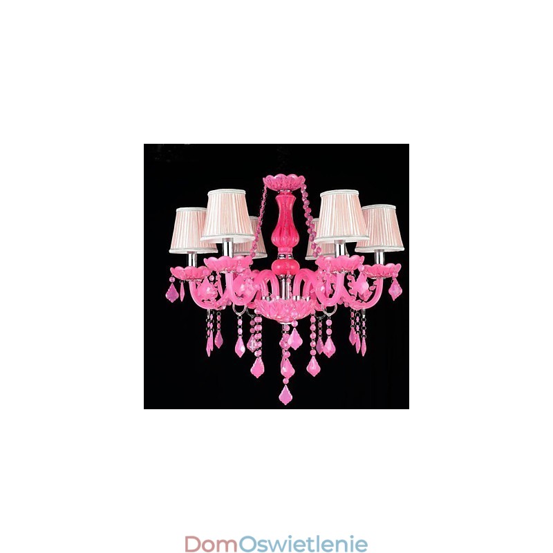 Lampa kawowa Project Light Candle Crystal Wisząca lampa różowa A