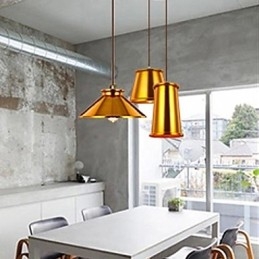 Żyrandol w stylu mini nowoczesny współczesny metalowy 3 światła lampa wisząca
