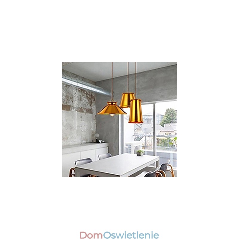 Żyrandol w stylu mini nowoczesny współczesny metalowy 3 światła lampa wisząca