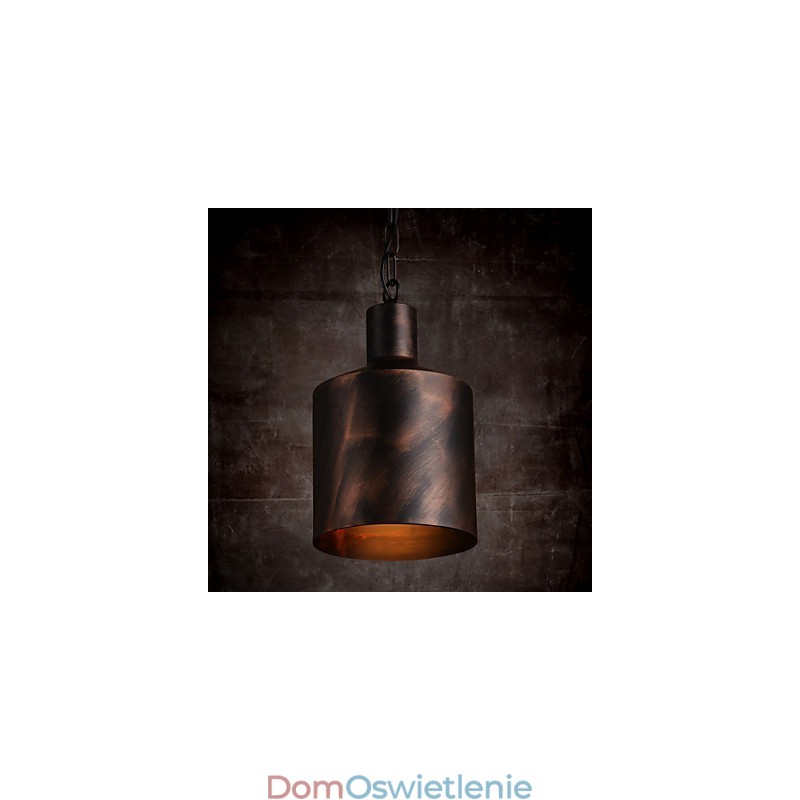 Żyrandol Rustykalny Lodge Drum Metalowa lampa wisząca