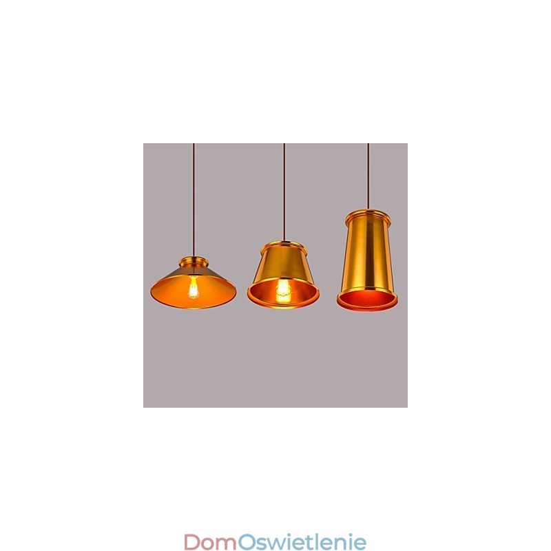Żyrandol w stylu mini nowoczesny współczesny metalowy 3 światła lampa wisząca