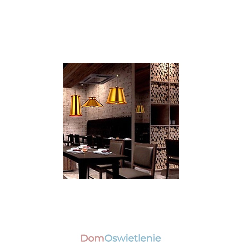 Żyrandol w stylu mini nowoczesny współczesny metalowy 3 światła lampa wisząca