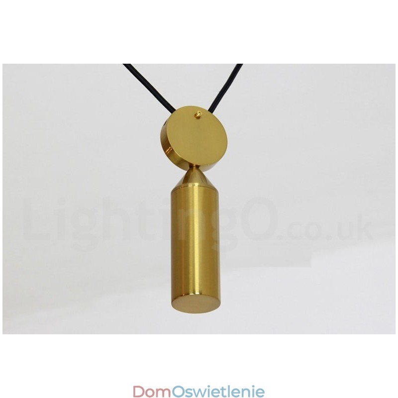 Czysta miedź, nowoczesny współczesny styl nordycki, lampa wisząca Rise and Fall, mosiężna lampa sufitowa