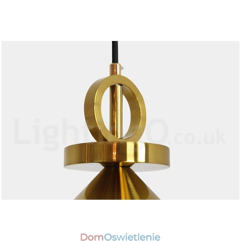Czysta miedź, nowoczesny współczesny styl nordycki, lampa wisząca Rise and Fall, mosiężna lampa sufitowa