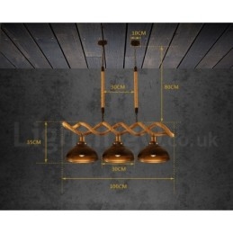 3-punktowa lampa wisząca sufitowa