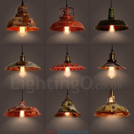 1 Światło Rustykalne Lodge Retro Vintage Wisząca Lampa Loft 1 Światło Rustykalne Lodge Retro Vintage Wisząca Lampa Loft