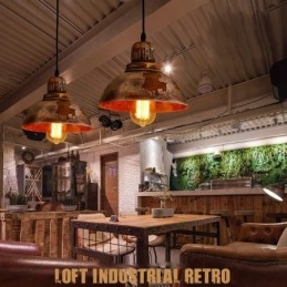1 Światło Rustykalne Lodge Retro Vintage Wisząca Lampa Loft