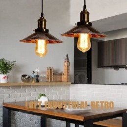 1 Światło Rustykalne Lodge Retro Vintage Wisząca Lampa Loft