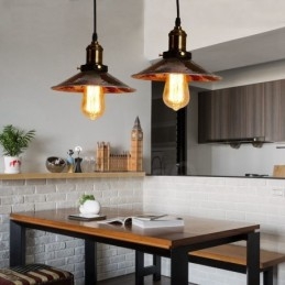 1 Światło Rustykalne Lodge Retro Vintage Wisząca Lampa Loft