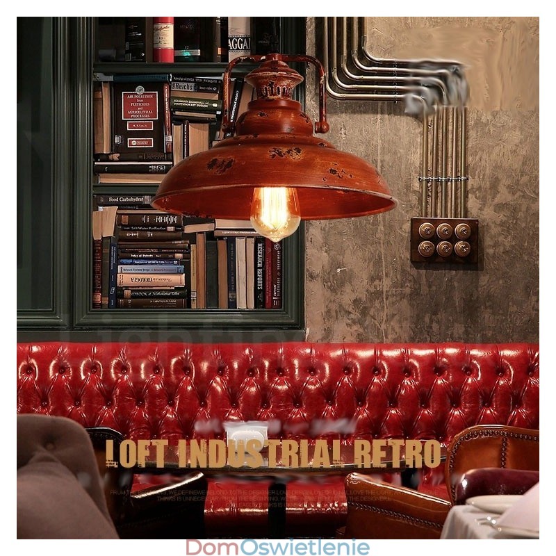 1 Światło Rustykalne Lodge Retro Vintage Wisząca Lampa Loft