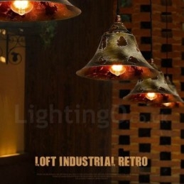 1 Światło Rustykalne Lodge Retro Vintage Wisząca Lampa Loft