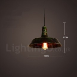 1 Światło Rustykalne Lodge Retro Vintage Wisząca Lampa Loft