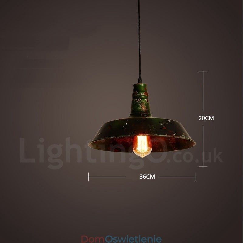 1 Światło Rustykalne Lodge Retro Vintage Wisząca Lampa Loft