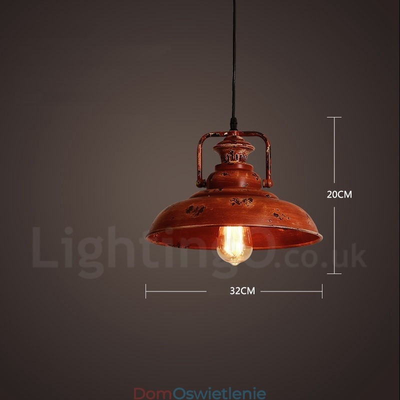 1 Światło Rustykalne Lodge Retro Vintage Wisząca Lampa Loft