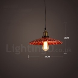 1 Światło Rustykalne Lodge Retro Vintage Wisząca Lampa Loft