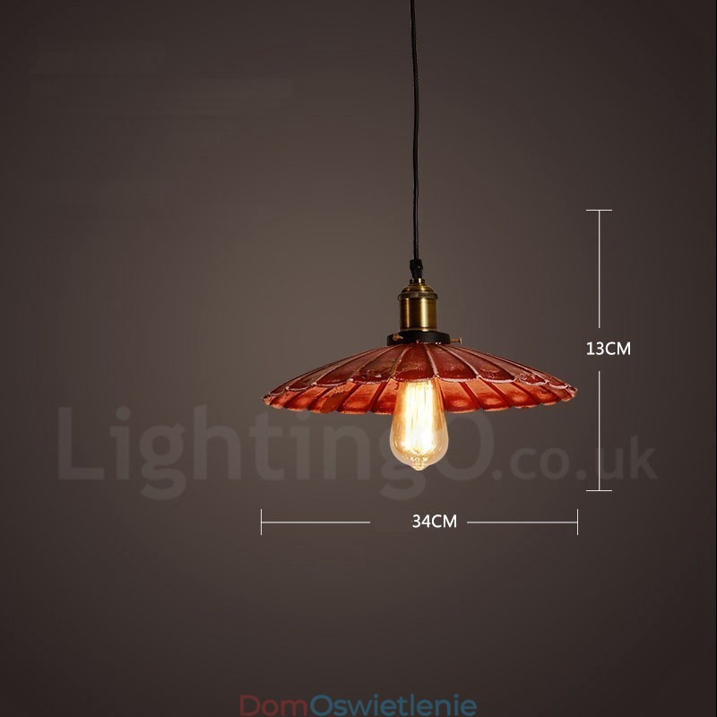 1 Światło Rustykalne Lodge Retro Vintage Wisząca Lampa Loft