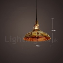 1 Światło Rustykalne Lodge Retro Vintage Wisząca Lampa Loft