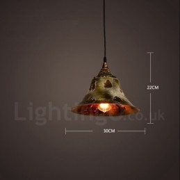1 Światło Rustykalne Lodge Retro Vintage Wisząca Lampa Loft