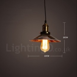 1 Światło Rustykalne Lodge Retro Vintage Wisząca Lampa Loft