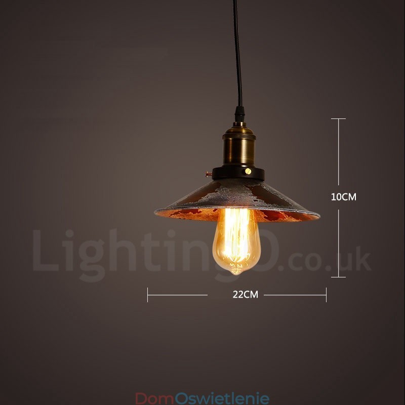 1 Światło Rustykalne Lodge Retro Vintage Wisząca Lampa Loft