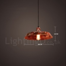 1 Światło Rustykalne Lodge Retro Vintage Wisząca Lampa Loft