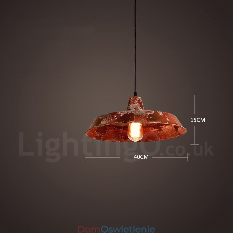 1 Światło Rustykalne Lodge Retro Vintage Wisząca Lampa Loft