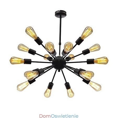 Minimalistyczny żyrandol Radial w stylu północnoamerykańskim z 18 światłami