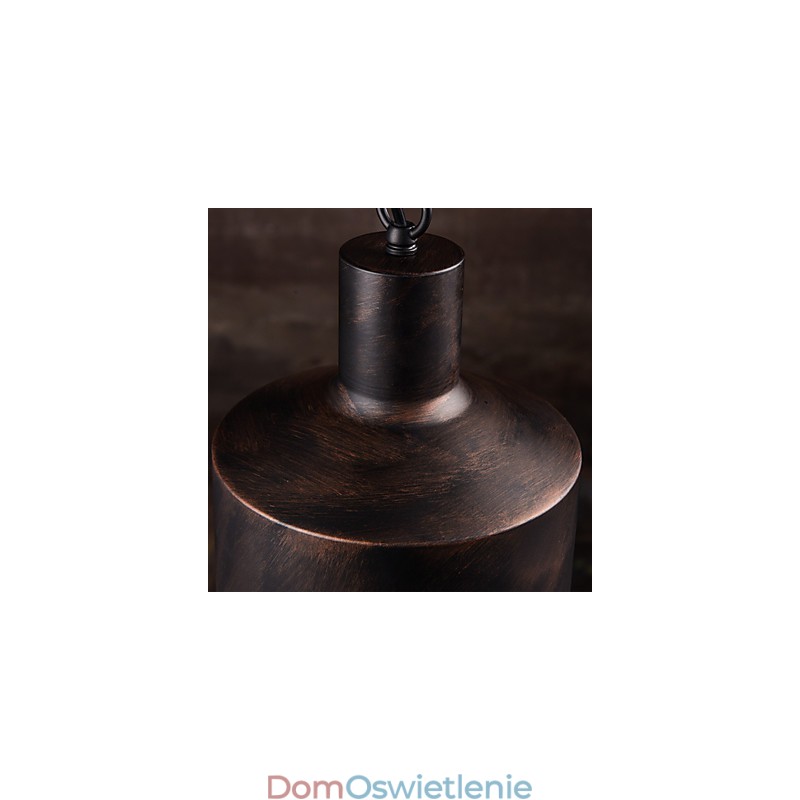 Żyrandol Rustykalny Lodge Drum Metalowa lampa wisząca