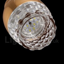 Nowoczesna, współczesna lampa wisząca ze stopu aluminium z 1 lampą i kloszem akrylowym