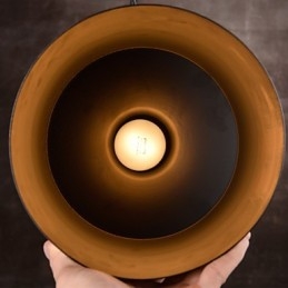 Żyrandol Rustykalny Lodge Drum Metalowa lampa wisząca