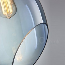 Nowoczesna, współczesna lampa wisząca ze szkła z 1 kloszem