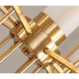 Rustykalny Lodge Nowoczesny Współczesny 6-punktowy żyrandol ze stali z kloszem szklanym