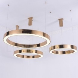 Nowoczesna, współczesna lampa wisząca ze stali z 1 światłem i kloszem akrylowym