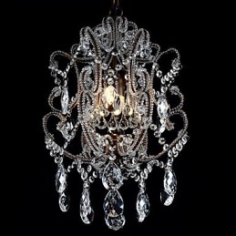 Nowoczesny żyrandol w stylu vintage żyrandol loft kryształowa lampa wisząca lustre