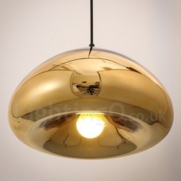 Nowoczesna, współczesna lampa wisząca ze szkła z 1 kloszem