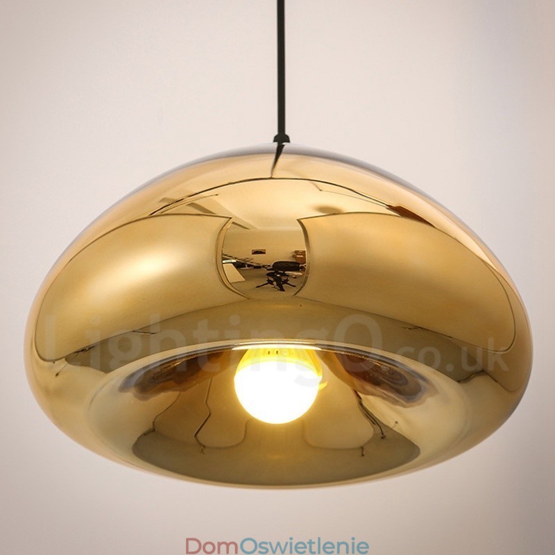 Nowoczesna, współczesna lampa wisząca ze szkła z 1 kloszem