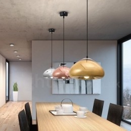 Nowoczesna, współczesna lampa wisząca ze szkła z 1 kloszem