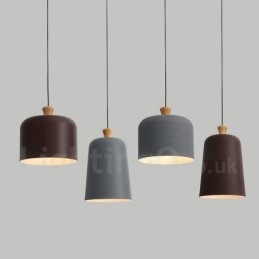 Nowoczesna, współczesna lampa wisząca ze stopu aluminium z 1 światłem i kloszem ze stopu aluminium