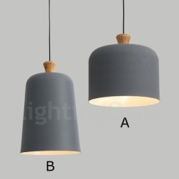 Nowoczesna, współczesna lampa wisząca ze stopu aluminium z 1 światłem i kloszem ze stopu aluminium