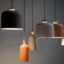Nowoczesna, współczesna lampa wisząca ze stopu aluminium z 1 światłem i kloszem ze stopu aluminium
