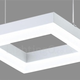 Nowoczesna, współczesna lampa wisząca ze stopu aluminium, 3 światła, z kloszem akrylowym