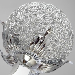 Ściemnialny nowoczesny żyrandol stalowy z 8 światłami i kloszem ze stopu aluminium