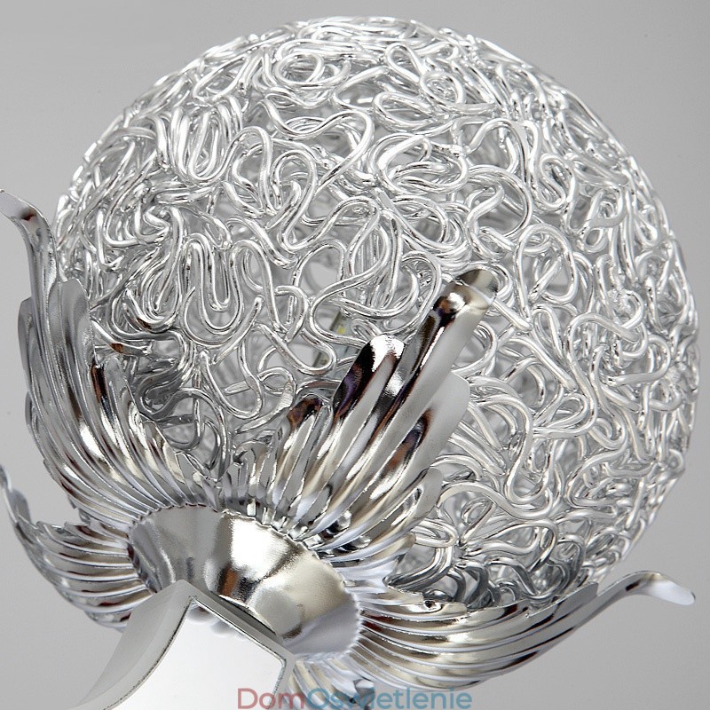 Ściemnialny nowoczesny żyrandol stalowy na 12 świateł z kloszem ze stopu aluminium