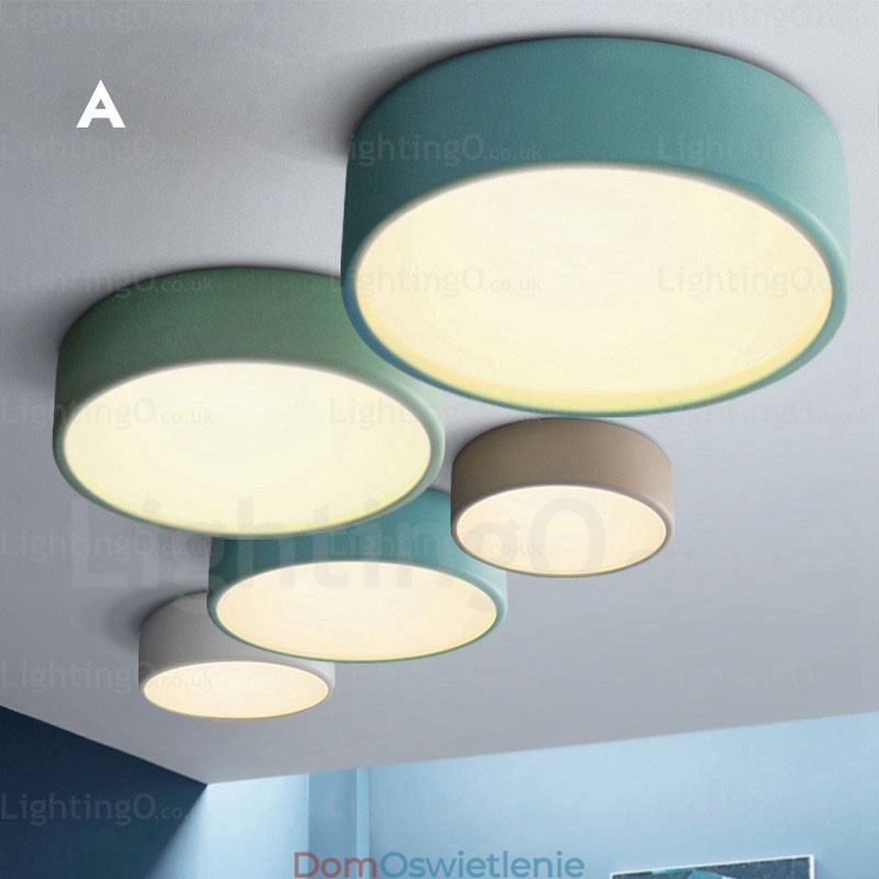 1-punktowa lampa sufitowa Nordic z kloszem akrylowym