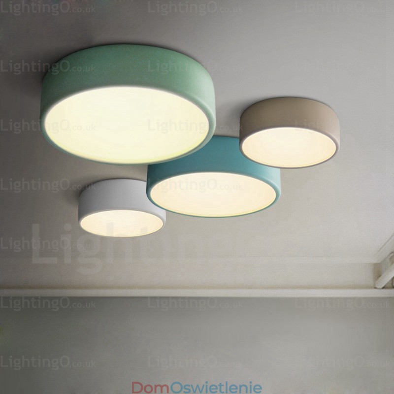 1-punktowa lampa sufitowa Nordic z kloszem akrylowym